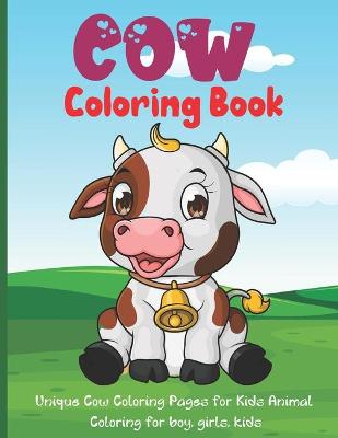 Book cover for Cow Coloring Book