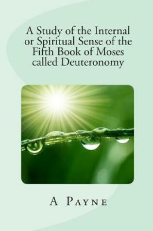 Cover of A Study of the Internal or Spiritual Sense of the Fifth Book of Moses called Deuteronomy