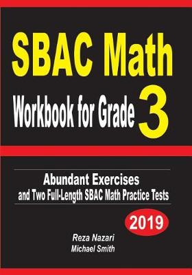 Book cover for SBAC Math Workbook for Grade 3