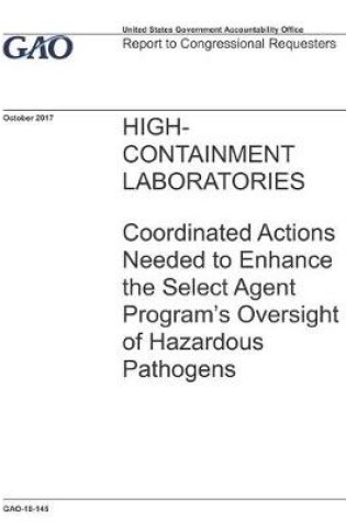 Cover of High-Containment Laboratories