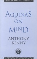 Cover of Aquinas on Mind