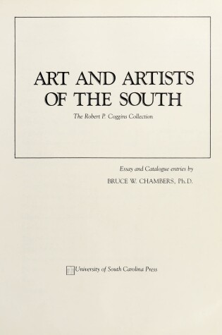 Cover of Art and Artists of the South