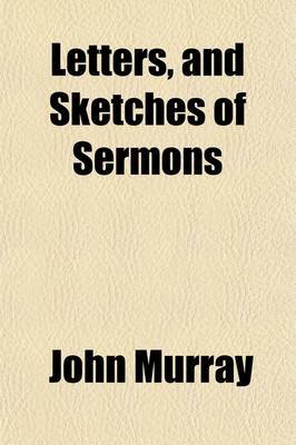 Book cover for Letters, and Sketches of Sermons (Volume 2)