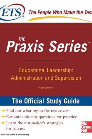 Cover of Educational Leadership: Administration and Supervision: Study Guide