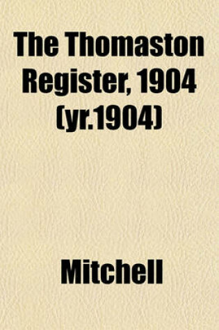 Cover of The Thomaston Register, 1904 (Yr.1904)