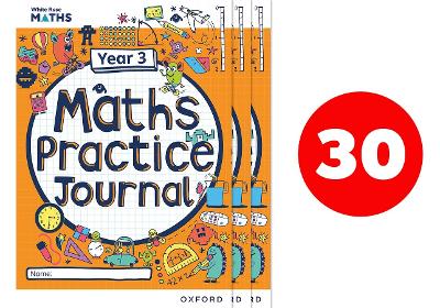 Book cover for White Rose Maths Practice Journals Year 3 Workbooks: Pack of 30