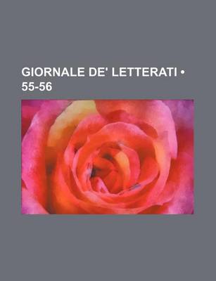 Book cover for Giornale de' Letterati (55-56)