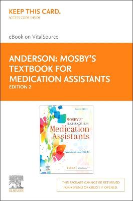 Cover of Mosby'S Textbook for Medication Assistants Elsevier eBook on Vitalsource (Retail Access Card)