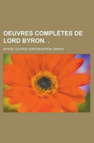 Cover of Oeuvres Completes de Lord Byron. (4)