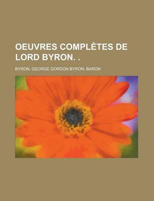 Book cover for Oeuvres Completes de Lord Byron. (4)