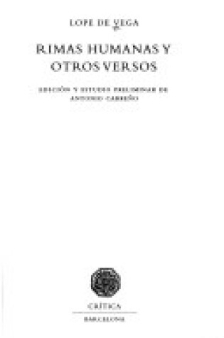 Cover of Rimas Humanas y Otros Versos
