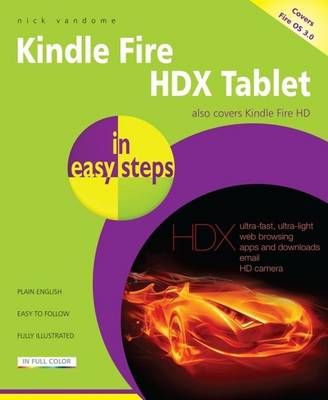 Book cover for Kindle Fire HDX Tablet in Easy Steps