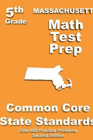 Cover of Massachusetts 5th Grade Math Test Prep