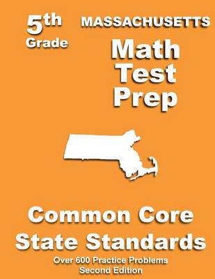 Book cover for Massachusetts 5th Grade Math Test Prep