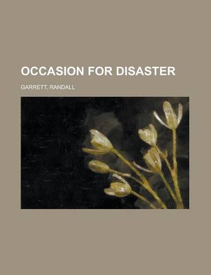 Book cover for Occasion for Disaster