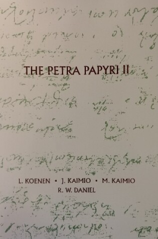 Cover of The Petra Papyri II