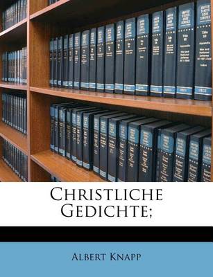 Book cover for Christliche Gedichte;