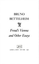 Book cover for Freud's Vienna and Other Essay