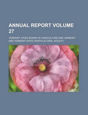 Book cover for Annual Report Volume 27