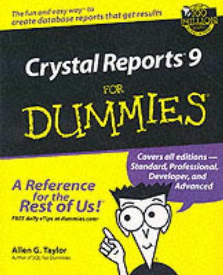 Book cover for Crystal Reports 9 For Dummies