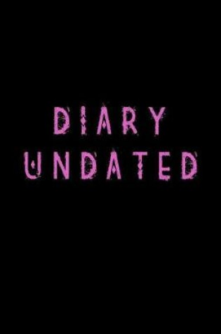 Cover of Diary Undated