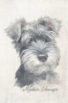 Book cover for Miniature Schnauzer Dog Portrait Notebook