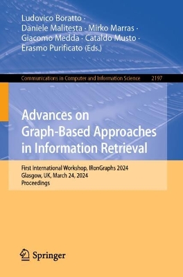 Cover of Advances on Graph-Based Approaches in Information Retrieval