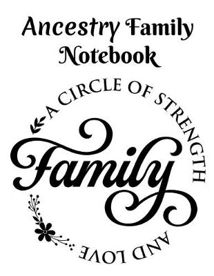 Book cover for Ancestry Family Notebook