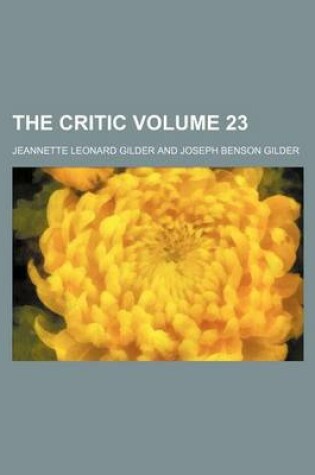 Cover of The Critic Volume 23