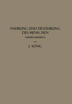 Book cover for Nahrung und Ernährung des Menschen