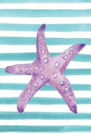 Cover of Purple Starfish Watercolor Stripe Journal
