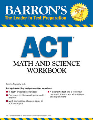 Book cover for Math and Science Workbook for the Act