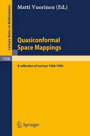 Cover of Quasiconformal Space Mappings