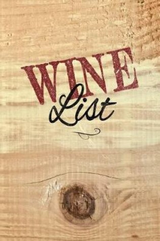 Cover of Wine List