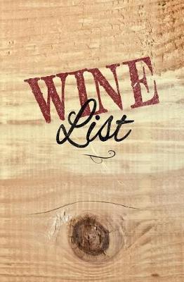 Book cover for Wine List