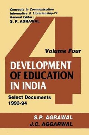 Cover of Development of Education in India