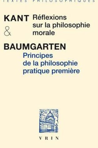 Cover of Principes de la Philosophie Pratique Premiere