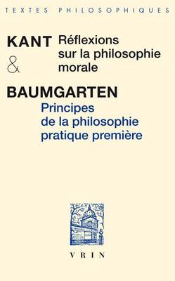 Book cover for Principes de la Philosophie Pratique Premiere