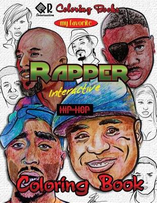 Book cover for My Favorite Rapper Interactive Hip-Hop Coloring Book