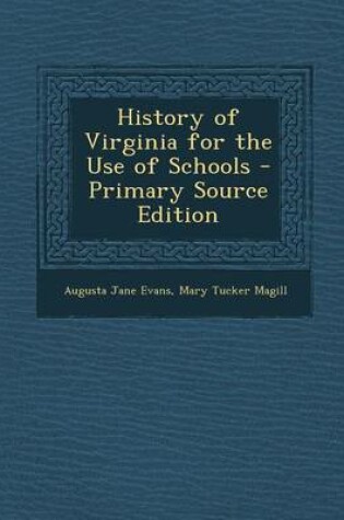 Cover of History of Virginia for the Use of Schools