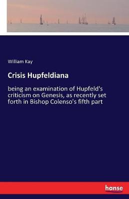 Book cover for Crisis Hupfeldiana