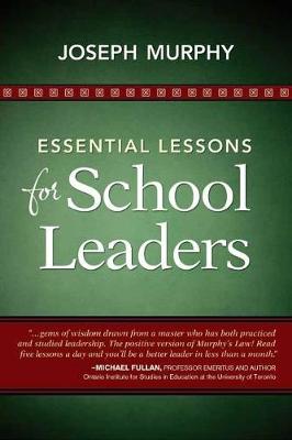 Book cover for Essential Lessons for School Leaders
