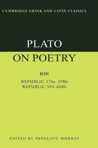 Cover of Plato on Poetry