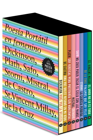 Book cover for Estuche. Poesía Portátil en femenino / Portable Poetry in Feminine (Box Set)