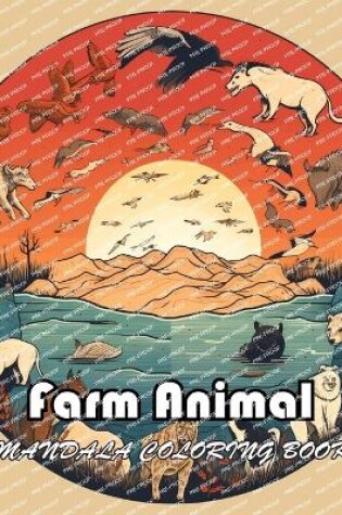 Cover of Farm Animal Mandala Coloring Book