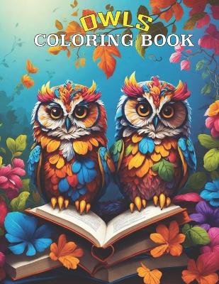 Book cover for Owls Coloring Book