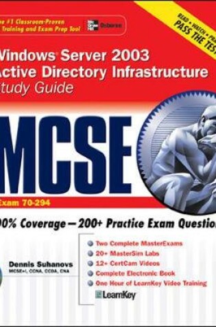 Cover of MCSE Windows Server 2003 Active Directory Infrastructure Study Guide (Exam 70-294)