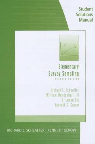 Cover of Student Solutions Manual for Scheaffer/Mendenhall/Ott/Gerow's  Elementary Survey Sampling