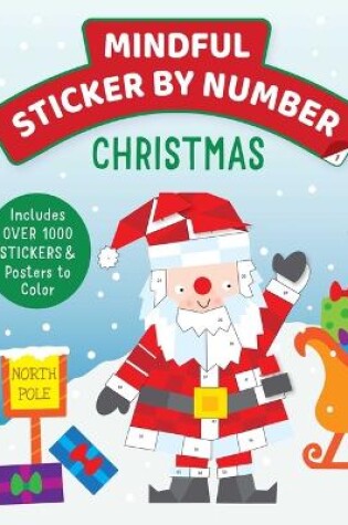 Cover of Mindful Sticker By Number: Christmas