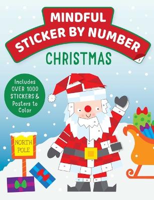 Book cover for Mindful Sticker By Number: Christmas